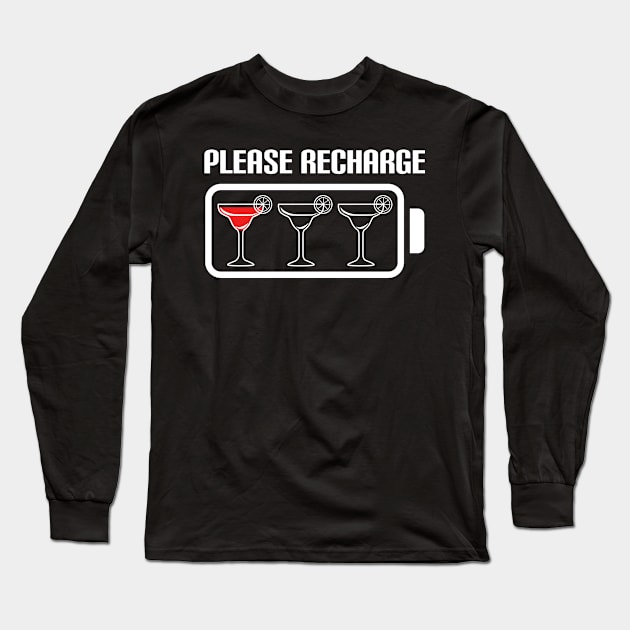 Margarita Please Recharge Long Sleeve T-Shirt by c1337s